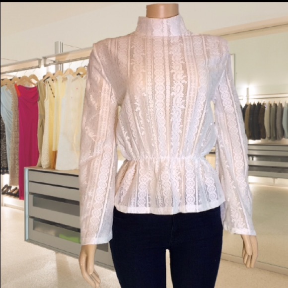 Ivory Lace Long Sleeve Top - Picture 2 of 4